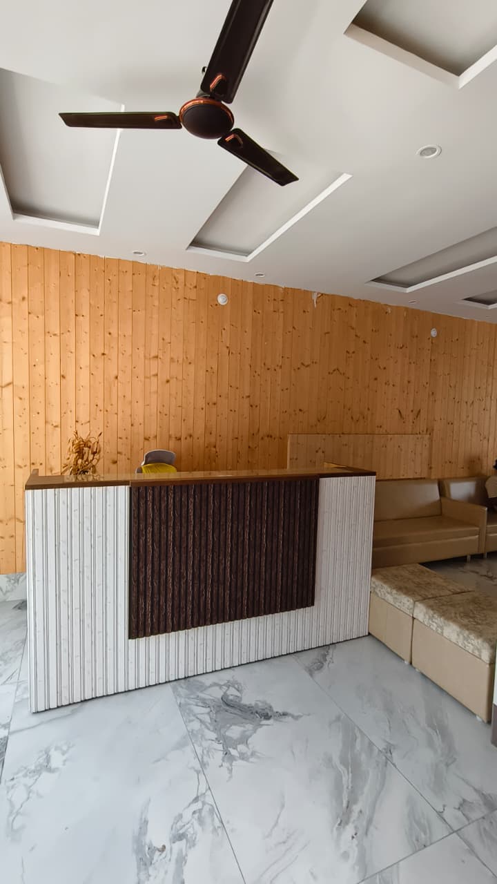 Himalayan stone and wood architecture at Hotel Dhangauri